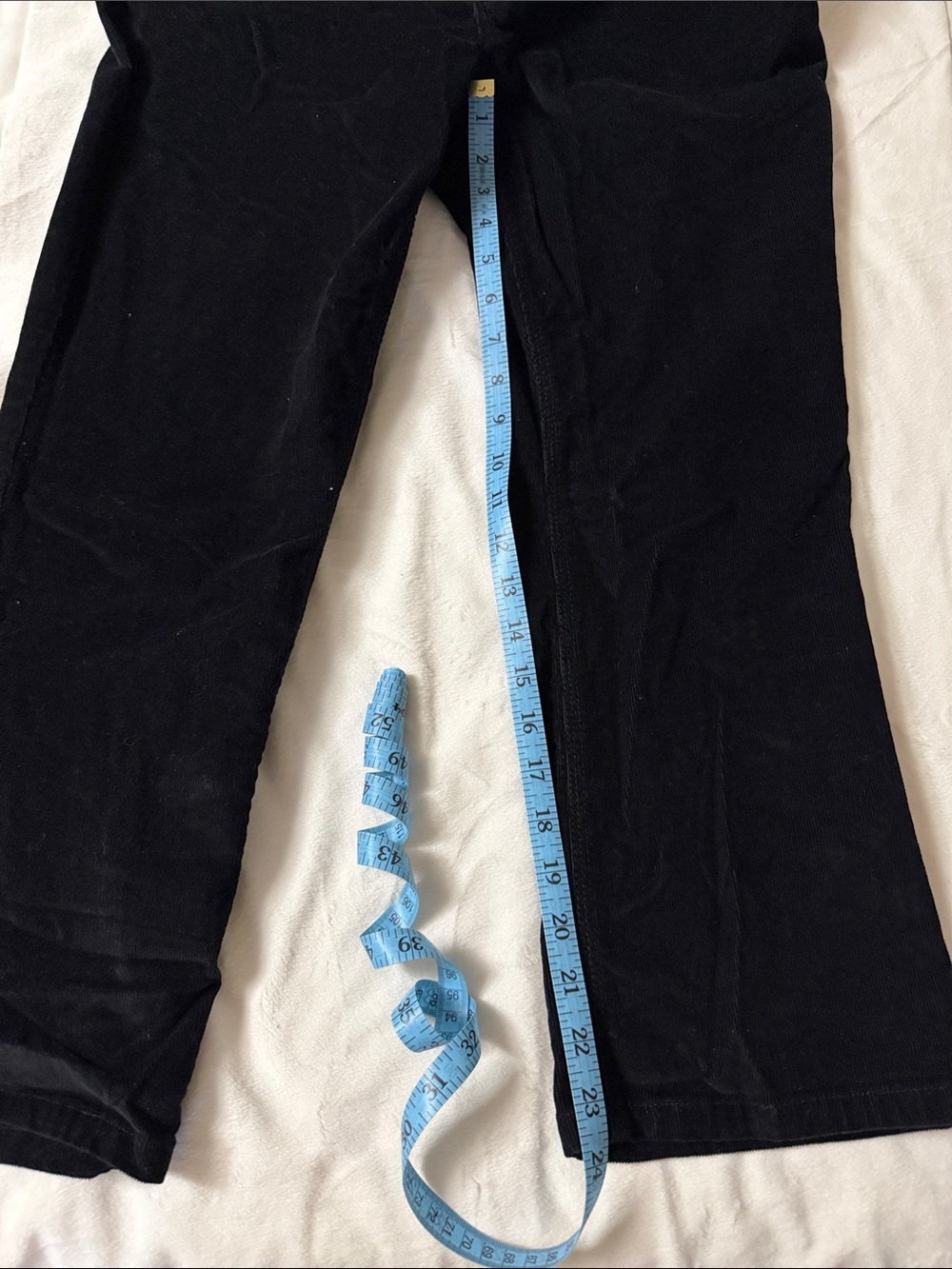 Thyme Maternity Black Corduroy Pull-On Maternity Pants - Picture 7 of 12